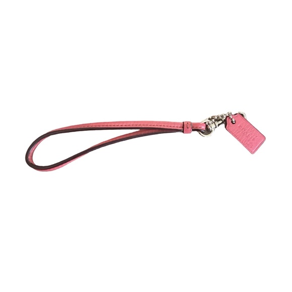 COACH PETAL Mini Bag Coach Drawstring Pouch Pink Wristlet F56581 🌸. Leather - Picture 5 of 9